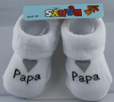 Erstlings-Söckchen „I love Papa“ in Geschenkbox